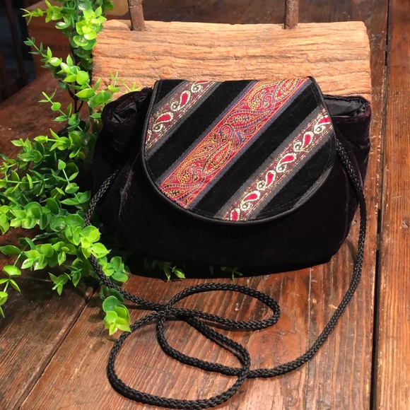 Velvet Satin Mini Shoulder Bag Casual Evening Satin Lined Purse - Picture 4 of 14